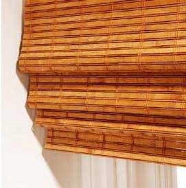 римські штори з бамбука